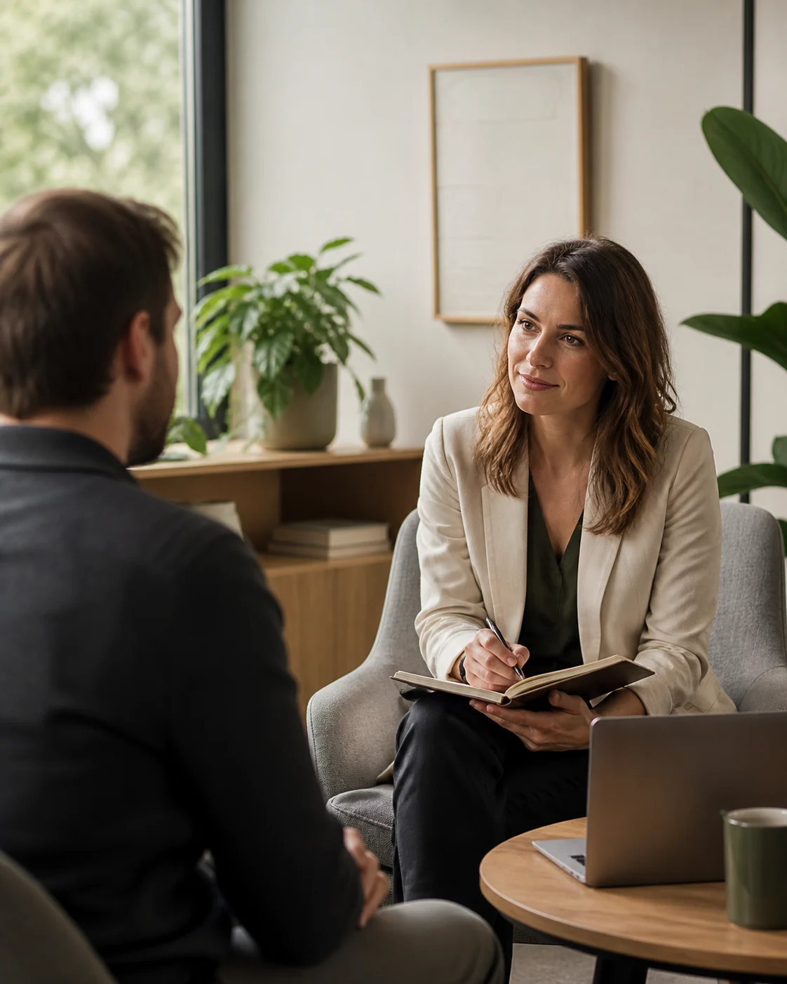 Échange entre un coach et une cliente